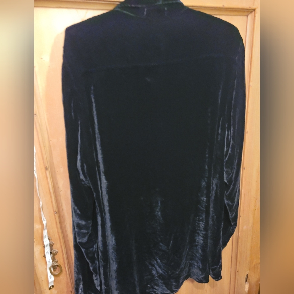 Cp Shades XL Tunic Popover With Pockets Black Velvet Women's Top - Picture 3 of 6